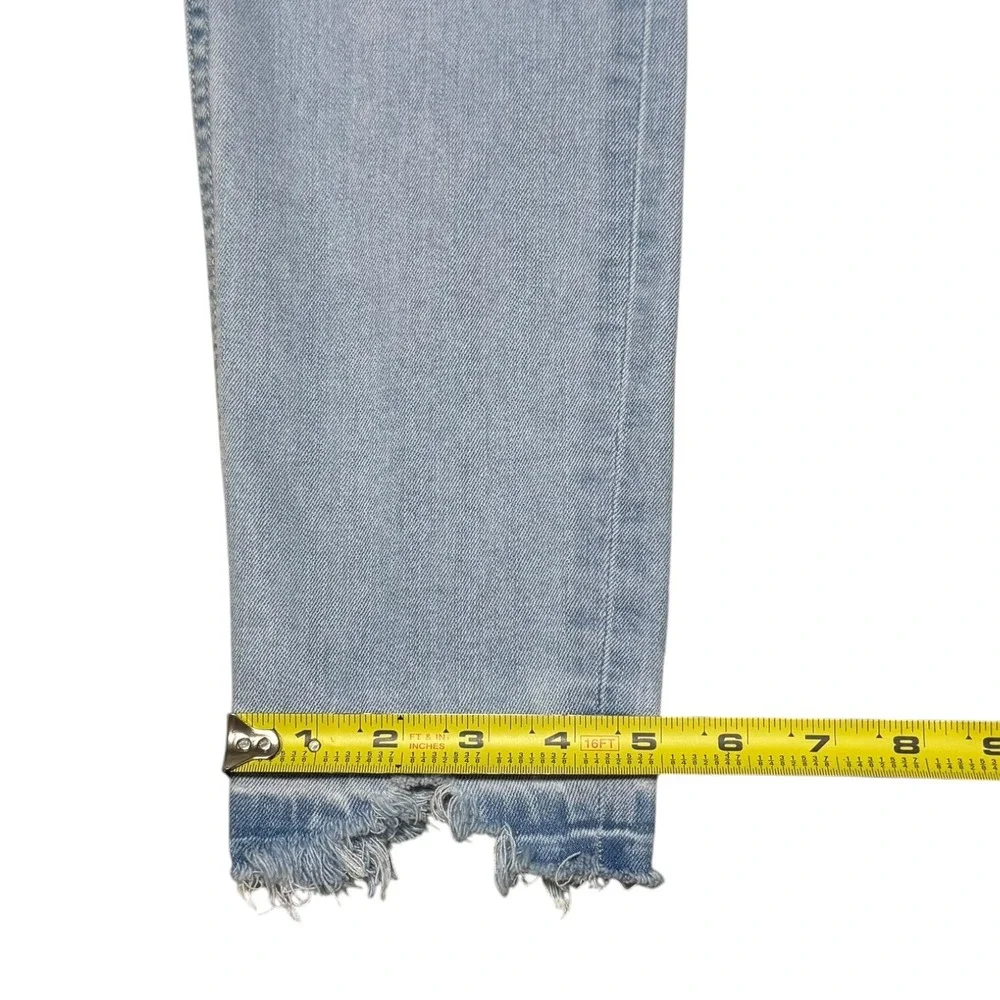 Free People Raw Hem‎ Light Wash Skinny Jeans Women's 30 (Fits 29x26.5)